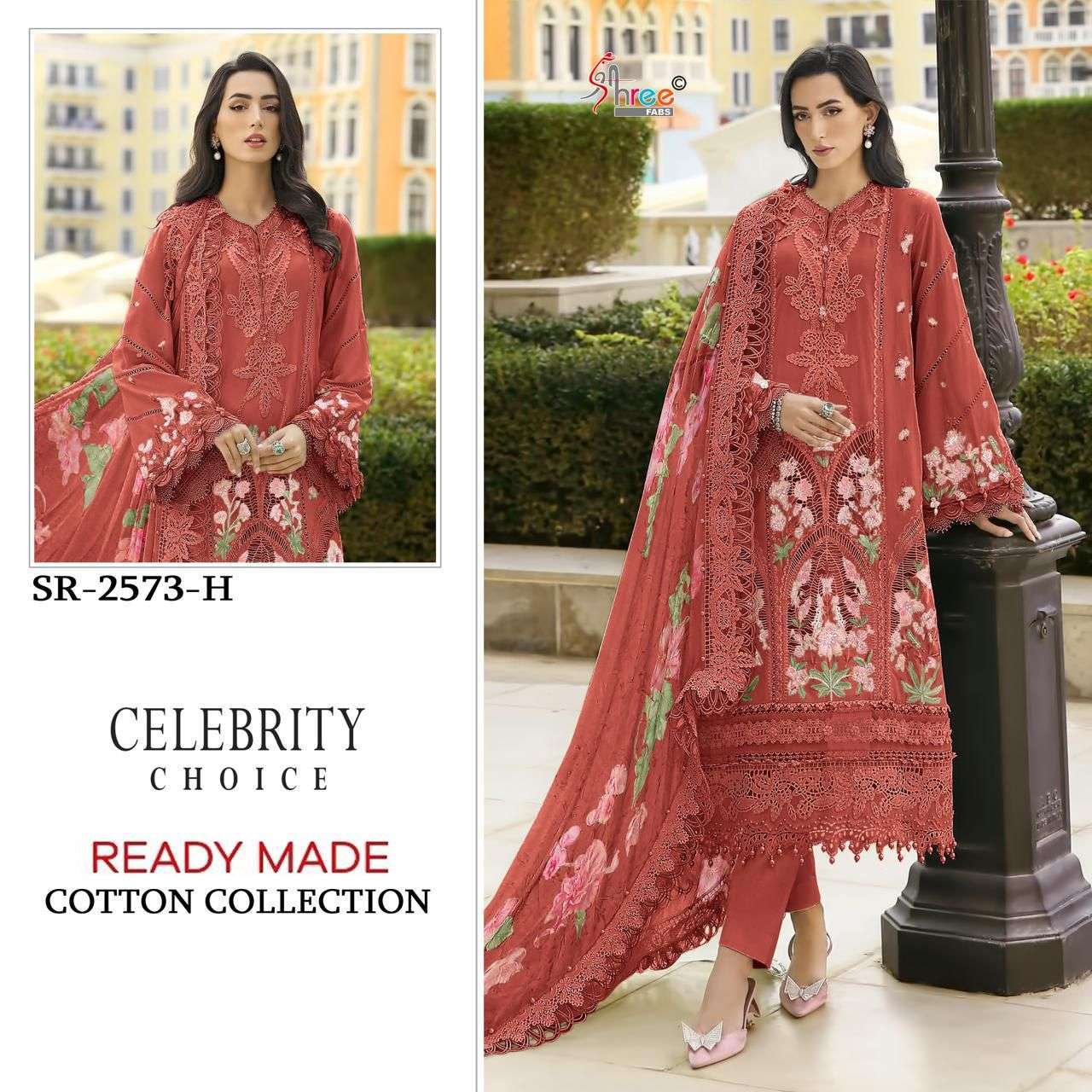 SHREE FAB 2573 COLORS CAMBRIC COTTON FANCY READYMADE SALWER KAMEEZ BEST RATE 2026