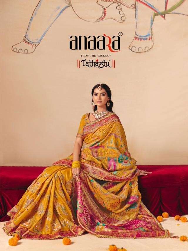 TATHASTU ANAARA 8200 SERIES EMBROIDERY SAREE COLLECTION BEST RATE 