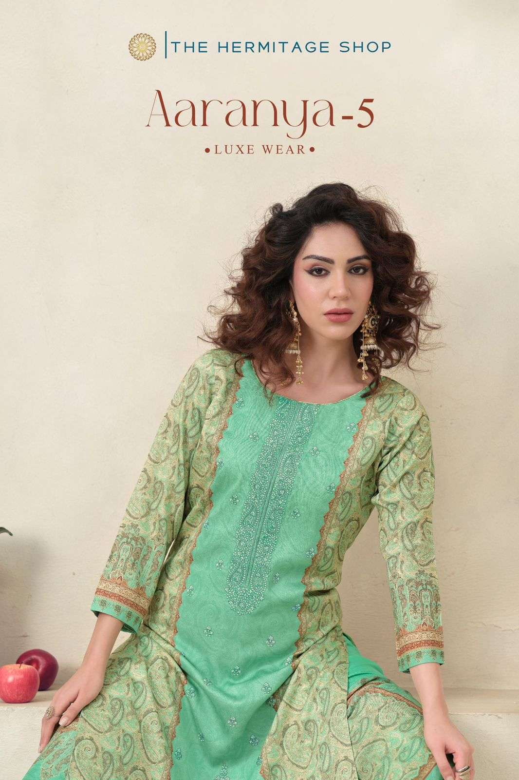 THE HERMITAGE AARANYA VOL 5 GIZA COTTON PRINT SUIT WHOLESALER BEST RATE DEALER 