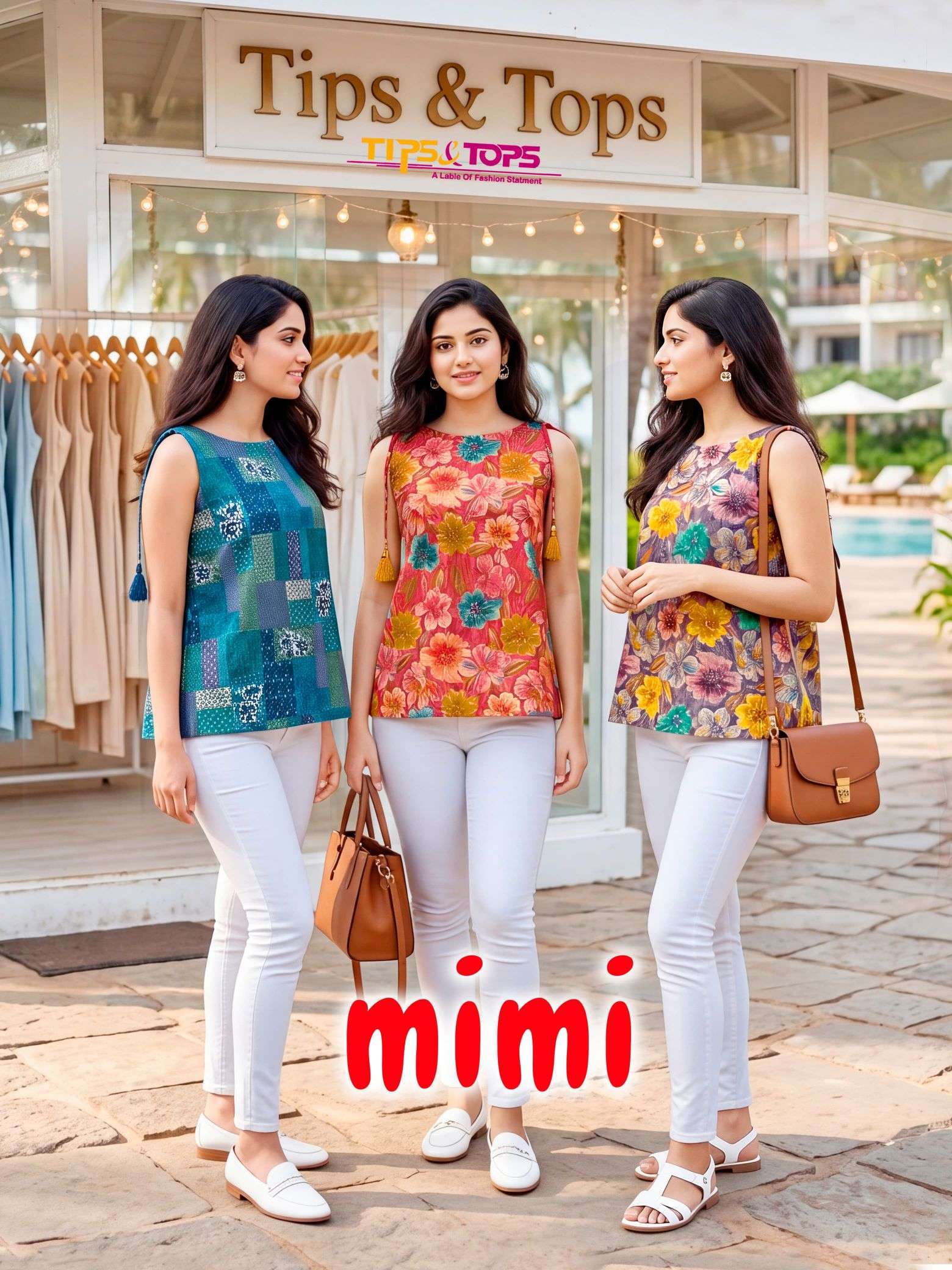 TIPS AND TOPS MIMI COTTON FOIL PRINTED SUMMER WEAR SHORT TOP WHOLESALER 2026