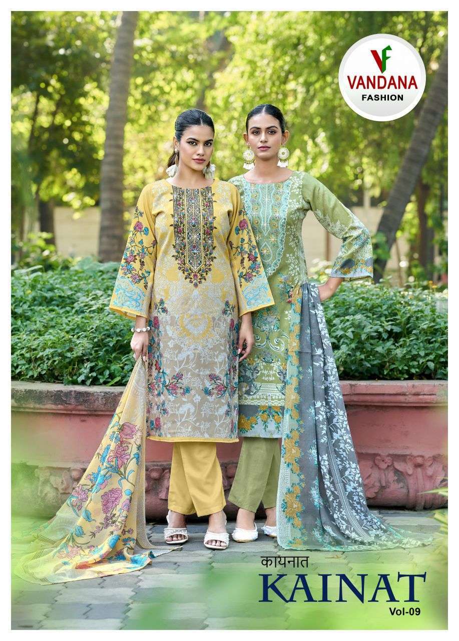 VANDANA FASHION JAINAT VOL 9 SOFT COTTON DIAMOND SUIT WHOLESALER 2026