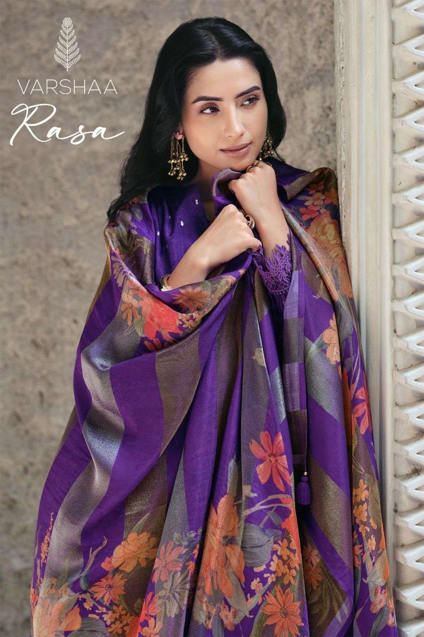 VARSHA FASHION RASA VISCOSE WOVEN FANCY EMBROIDERED PRINT SALWER KAMEEZ BEST RATE 