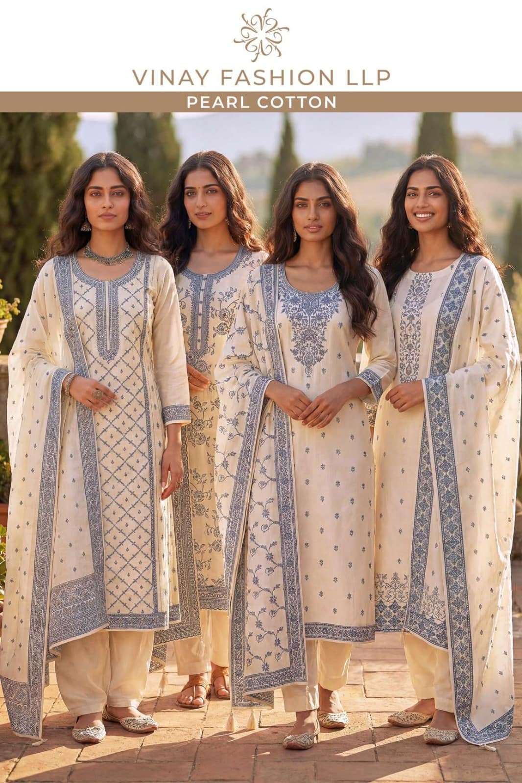 VINAY FASHION PEARL COTTON DRESS CATALOG WHOLESALER BEST RATE 