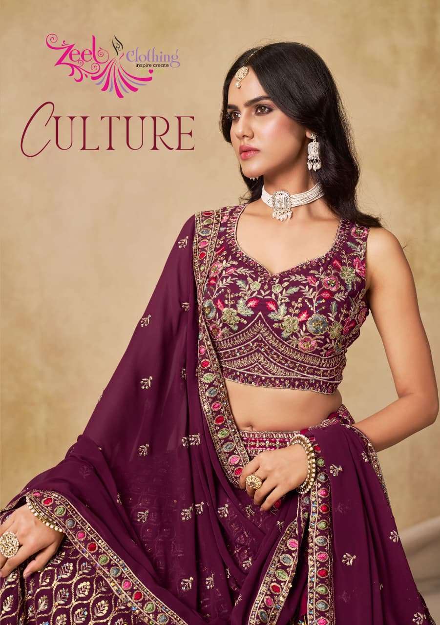 ZEEL CLOTHING CULTURE 5134 COLORS NEW LEHNGA CHOLI COLLECTION BEST RATE WHOLESALER 2026