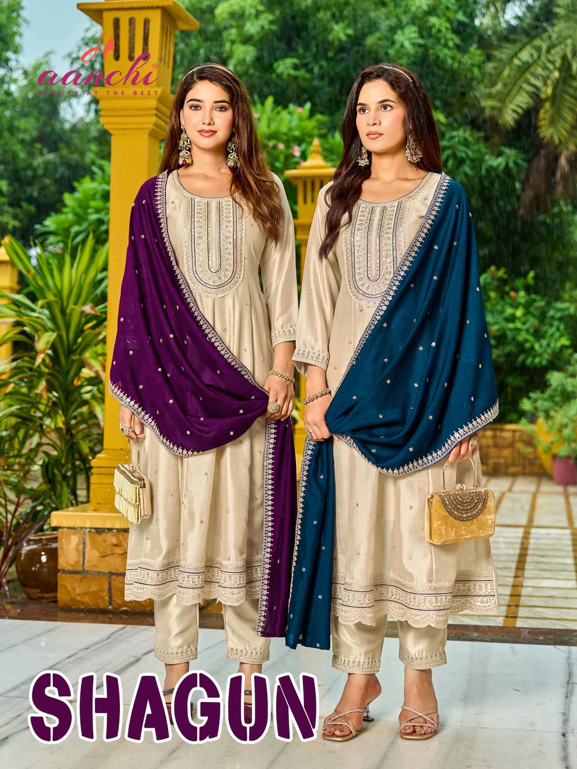 AANCHI SHAGUN READY MADE FANCY 3 PIECE SET WHOLESALER BEST RATE 2026
