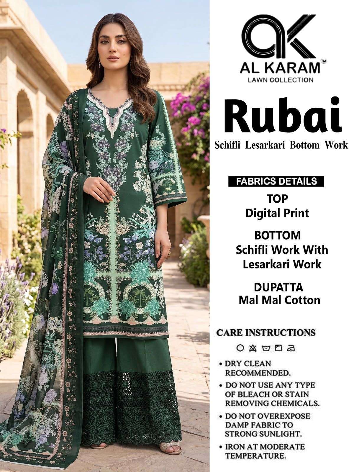 AL KARAM RUBAI COTTON DIGITAL PRINTED SALWER KAMEEZ BEST RATE 2026                                                                                                                                                      