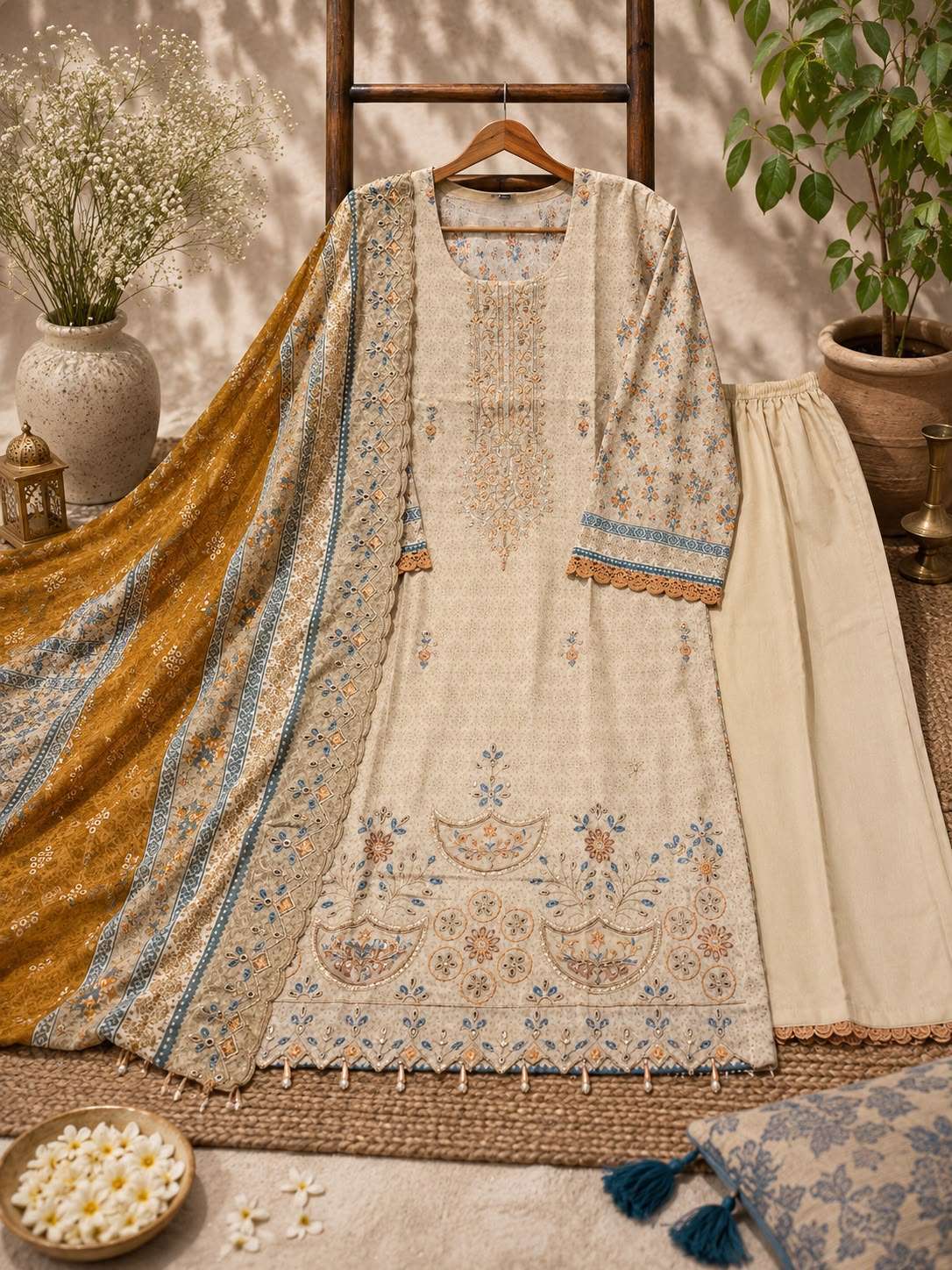 DEEPSY SUIT BIN SAEED VOL 22 COTTON SELF EMBROIDERY COTTON READYMADE SALWER KAMEEZ BEST RATE 2026