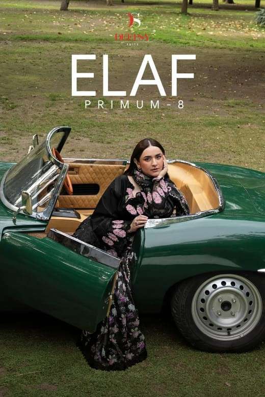 DEEPSY SUIT ELAF PREMIUM VOL 8 COTTON PAKISTANI SELF EMBROIDERY SUIT WHOLESALER 