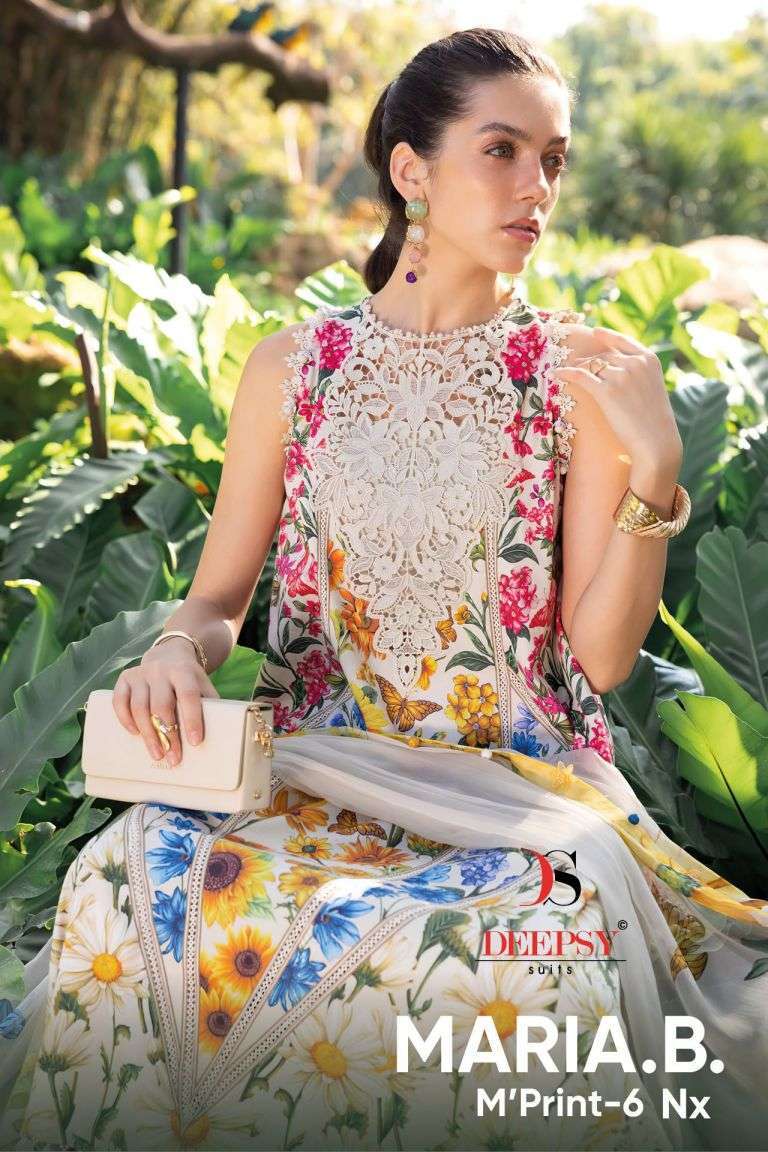 DEEPSY SUIT MARIAB B MPRINT VOL 6 NX PURE COTTON PATCH EMBROIDERY SUIT WHOLESALER 2026