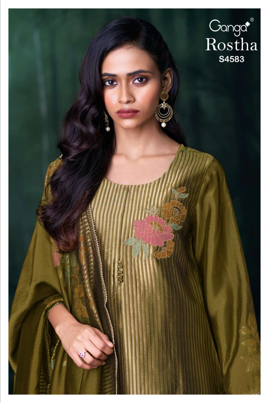 GANGA FASHION ROSTHA 4583 VISCOSE SILK SALWER KAMEEZ BEST RATE 2026
