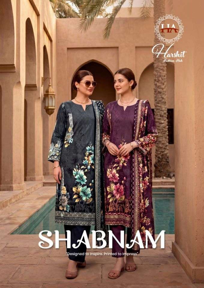 HARSHIT FASHION SHABNAM ZAM WITH FANCY WORK SUIT WHOLESALER BEST RATE 
