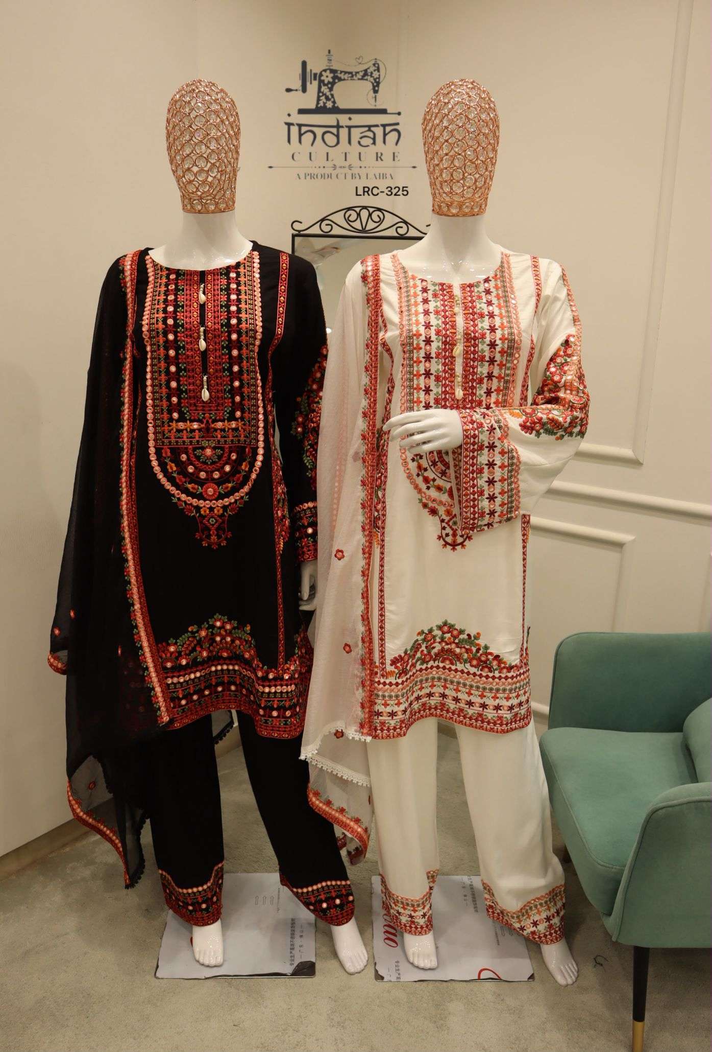 INDIAN CULTURE LRC 325 PURE COTTON RAYON PRINTED READYMADE SUIT WHOLESALER BEST RATE 
