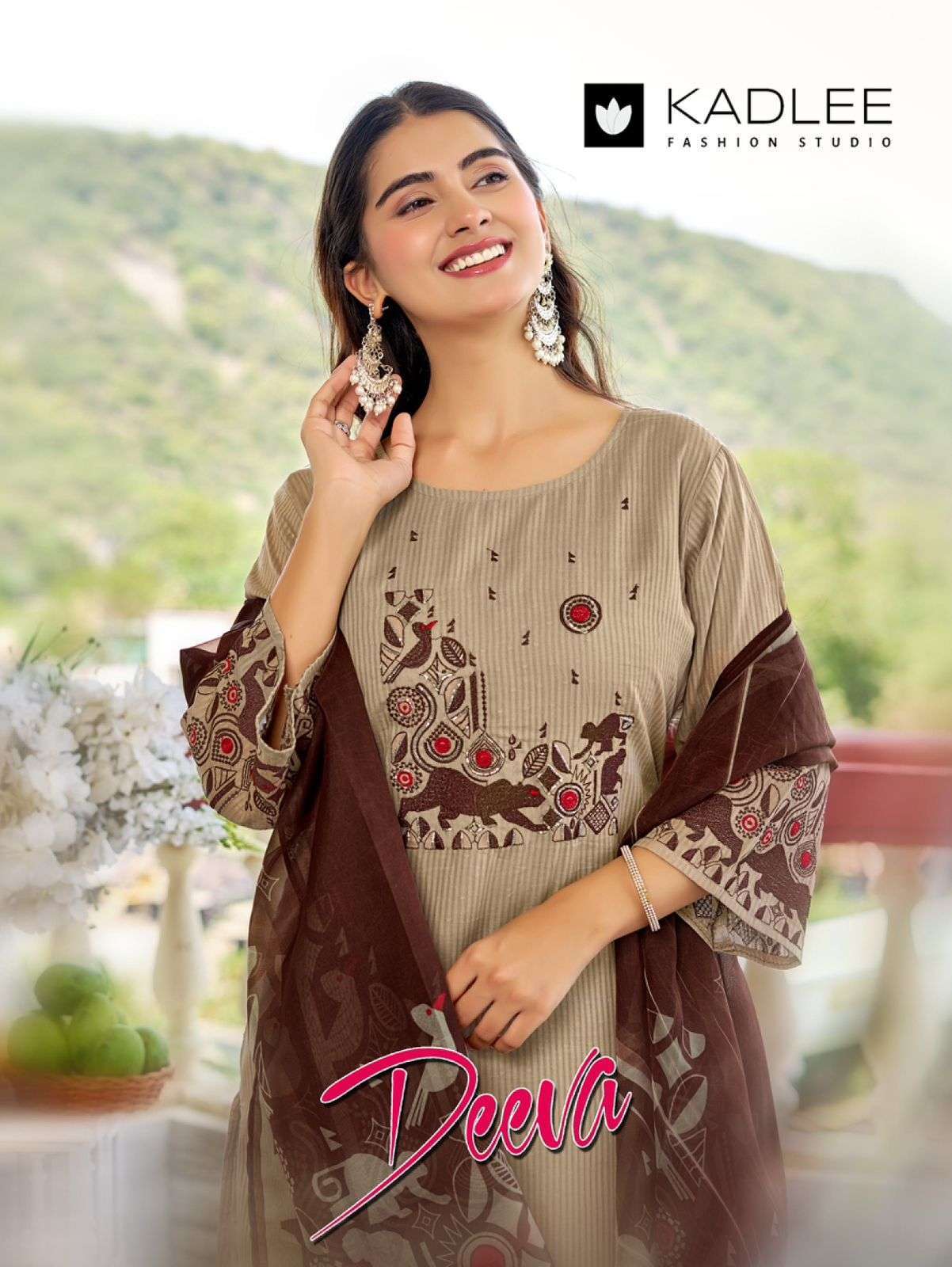 KADLEE DEEVA SALI COTTON THREAD WORK READYMADE SALWER KAMEEZ BEST RATE 2026