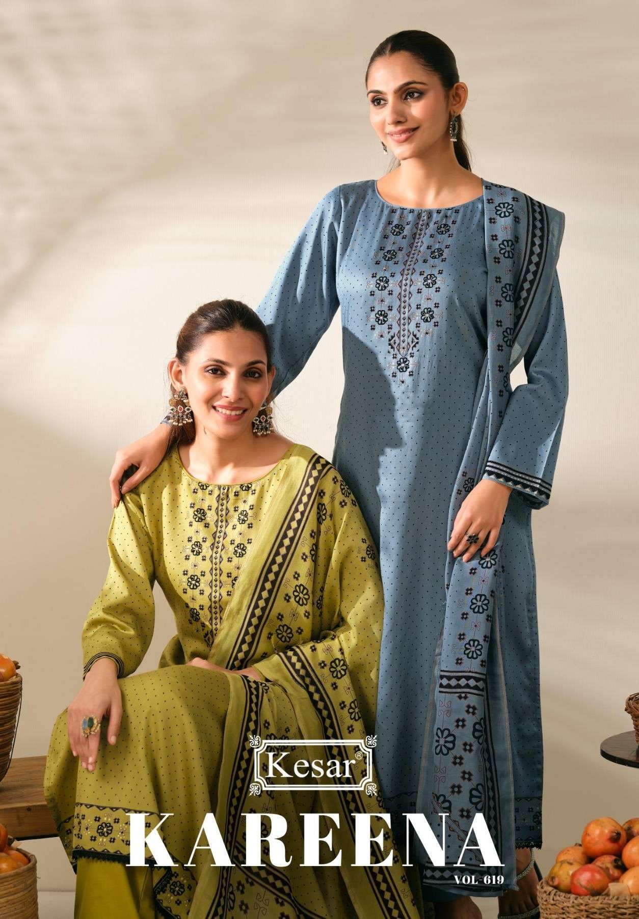 KESAR KAREENA VOL 619 PURE JAM SATIN LADIES SUIT WHOLESALER 2026