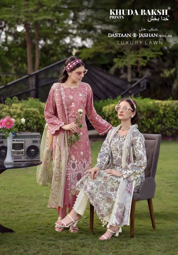 KHUDA BAKSH PRINTS DASTAAN E JASHAN VOL 3 CHIKEN EMBROIDERY SUIT WHOLESALER 2026