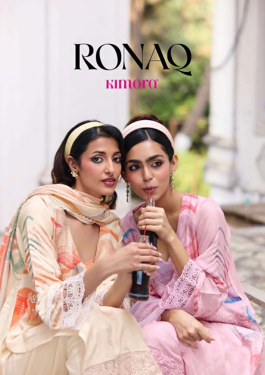KIMORA RONAQ ELEGANT DESIGNS LATEST COTTON SUIT WHOLESALER 