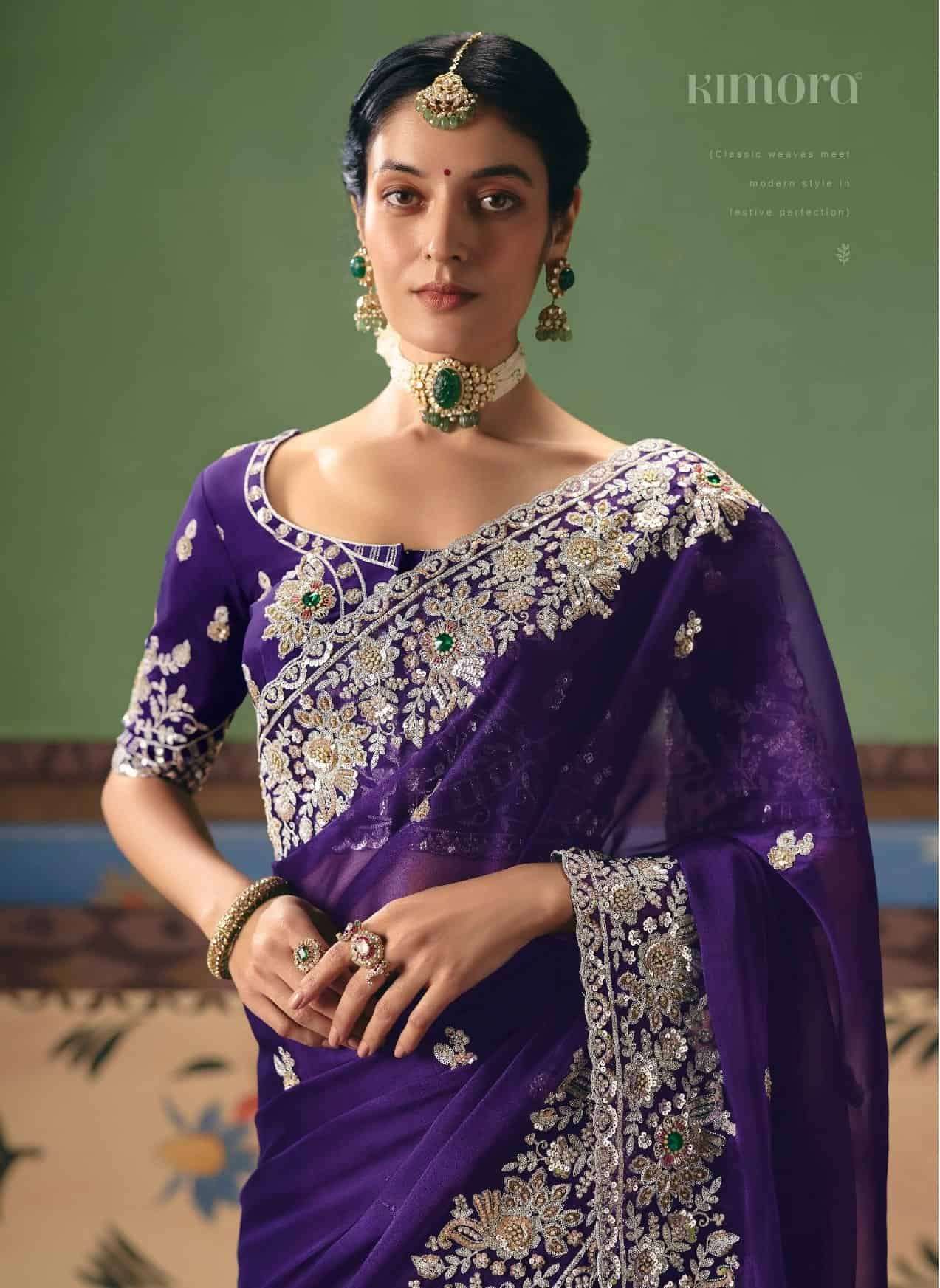 KIMORA SAREE SHRINGAR 5621 TO 5631 HEAVY DESIGNER PARTY WEAR SAREE EXPORTERS 