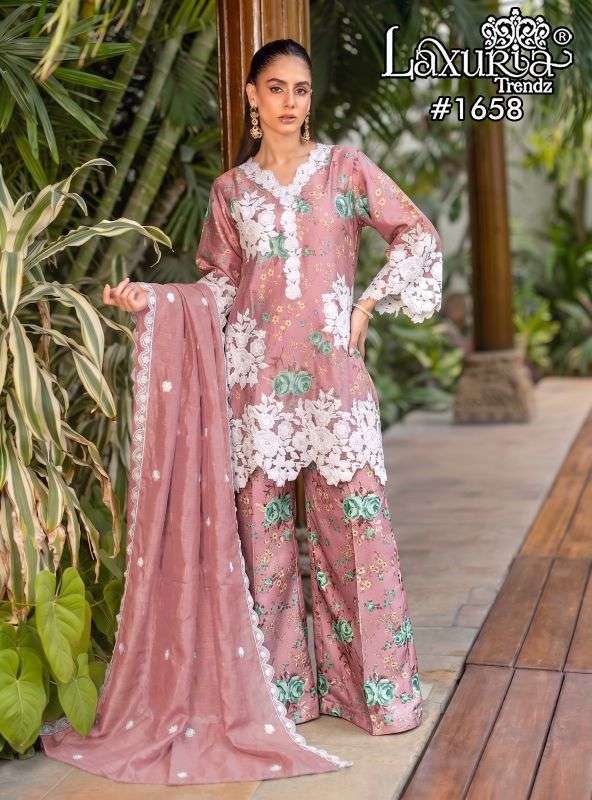 LAXURIA TRENDZ 1658 SATIN READYMADE SALWER KAMEEZ BEST RATE 2026