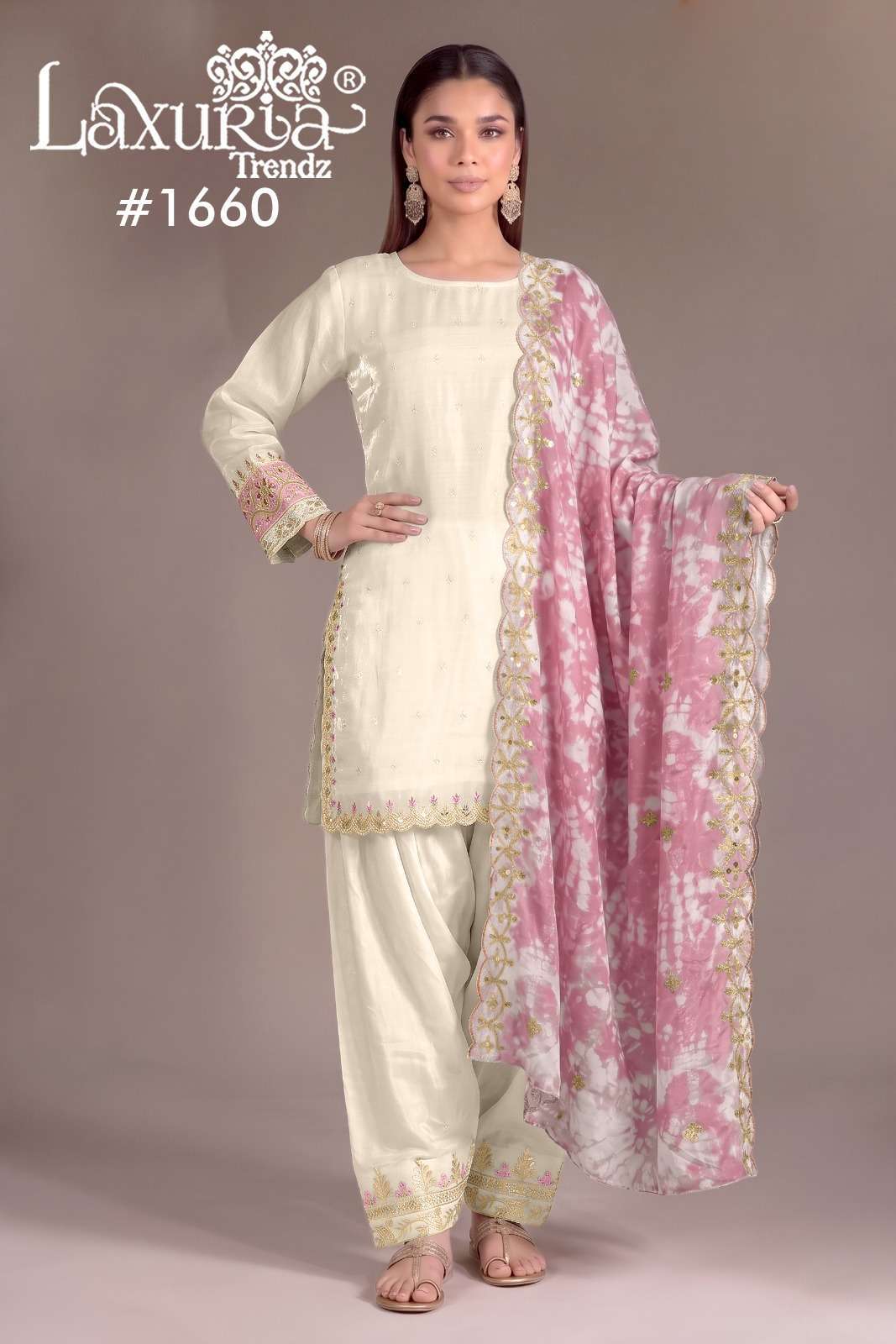 LAXURIA TRENDZ 1660 DESIGNER PAKISTANI SUIT WHOLESALER BEST RATE 