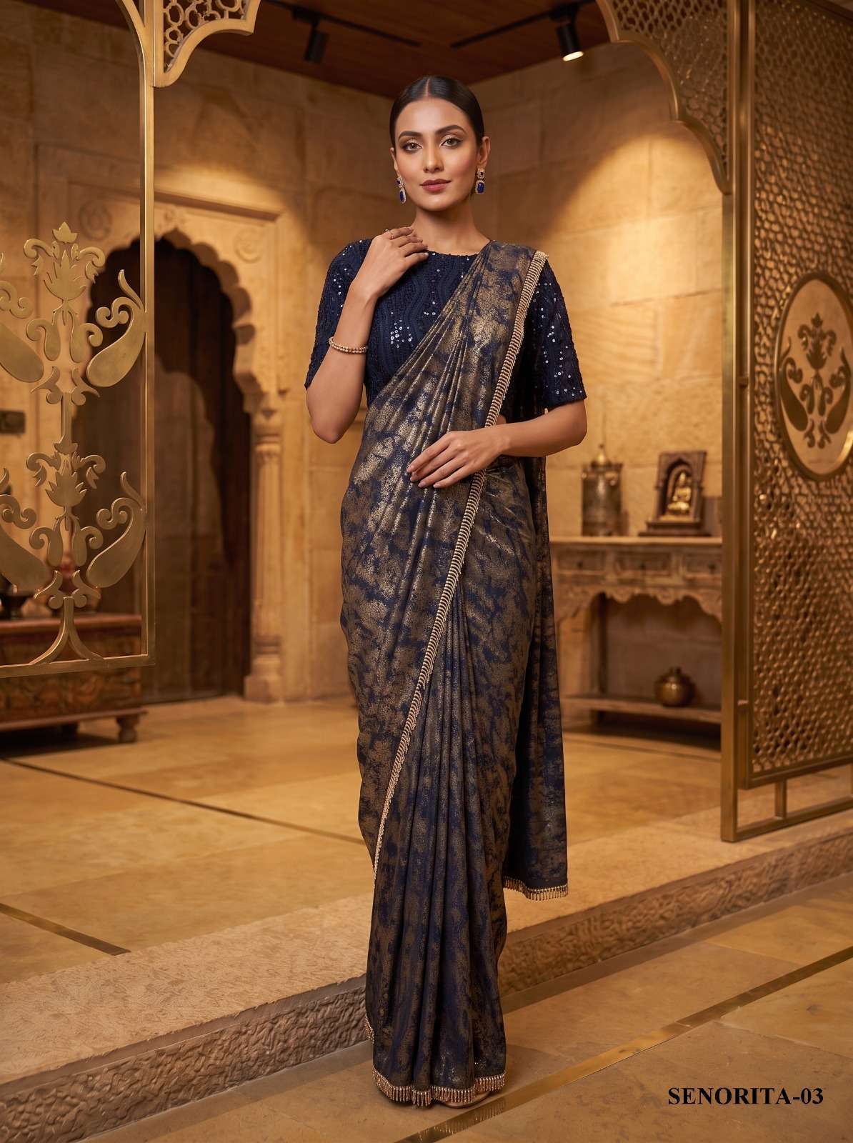 MAHOTSAV NIMAYA SENORITA VOL 1 PARTY WEAR READY TO WEAR SAREE WHOLESALER 