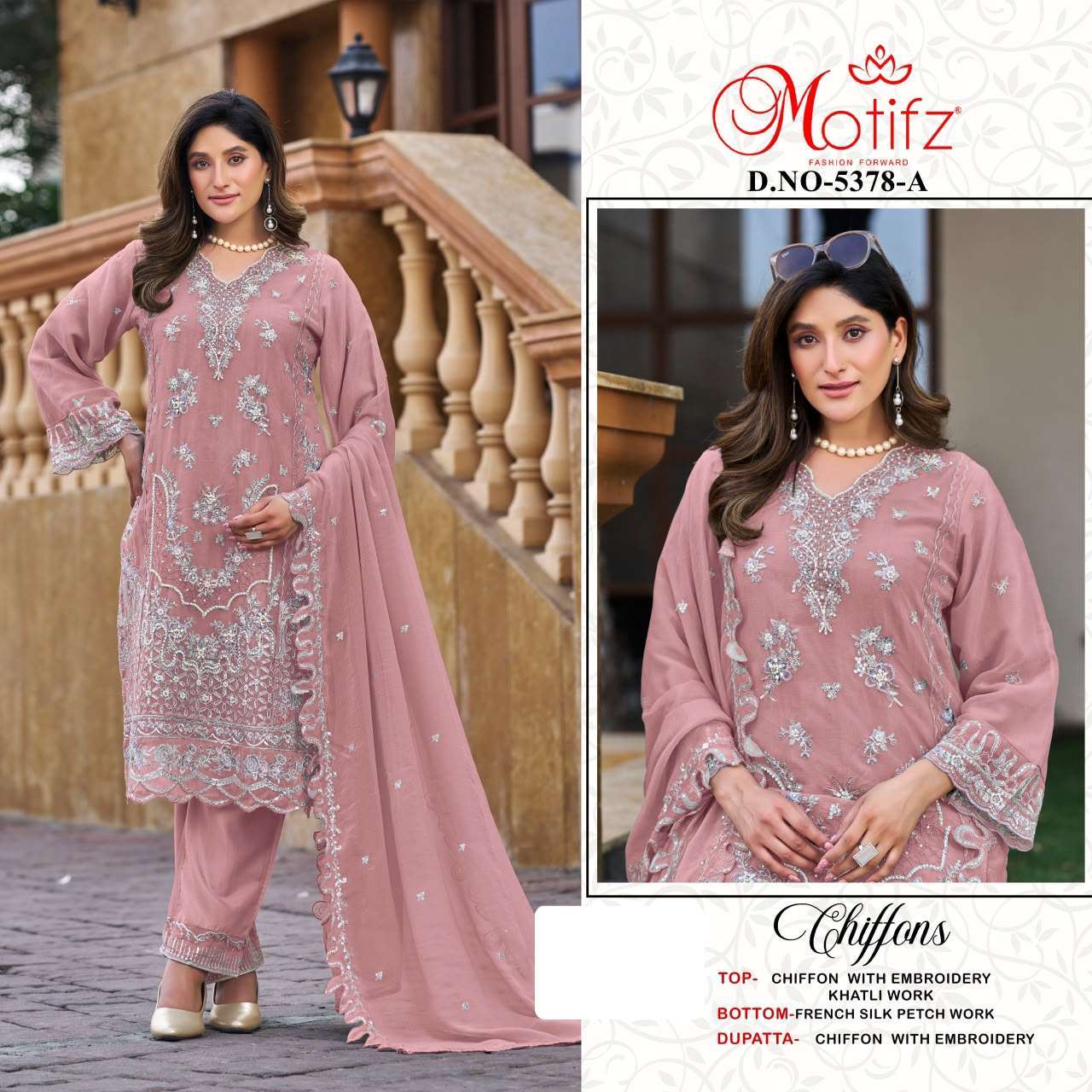 MOTIFZ D 5378 COLORS DESIGNER WORK PAKISTANI SUIT WHOLESALER 2026