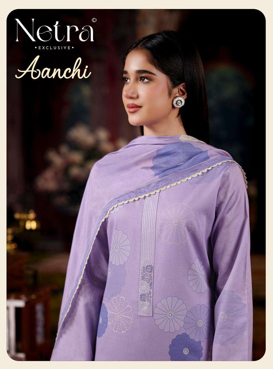 NETRA AANCHI COTTON DIGITAL PRINTED CASUEL WEAR SALWER KAMEEZ BEST RATE DEALER 