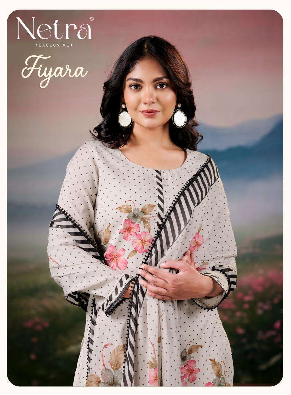 NETRA FIYARA MAL CHANDERI HANDWORK CASUAL WEAR SALWER KAMEEZ BEST RATE 
