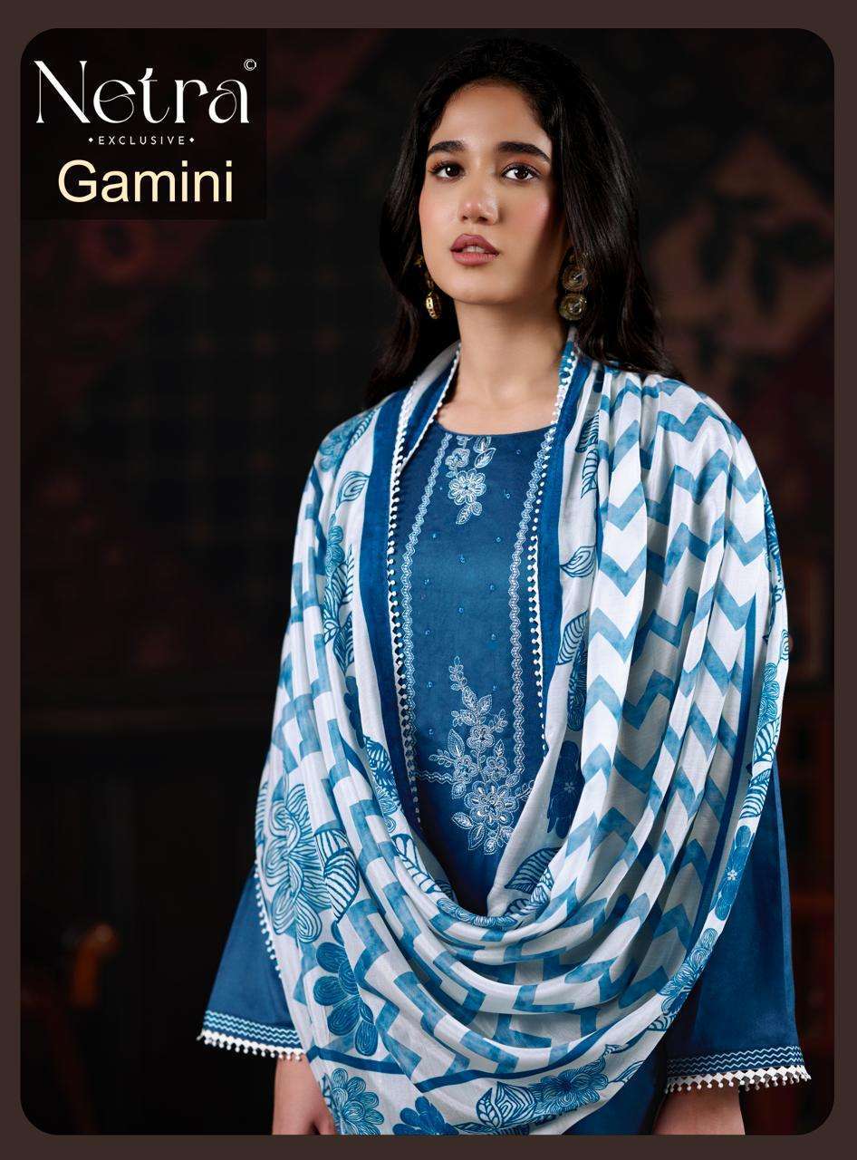 NETRA GAMINI COTTON FANCY EMBROIDERED SALWER KAMEEZ WHOLESALER 