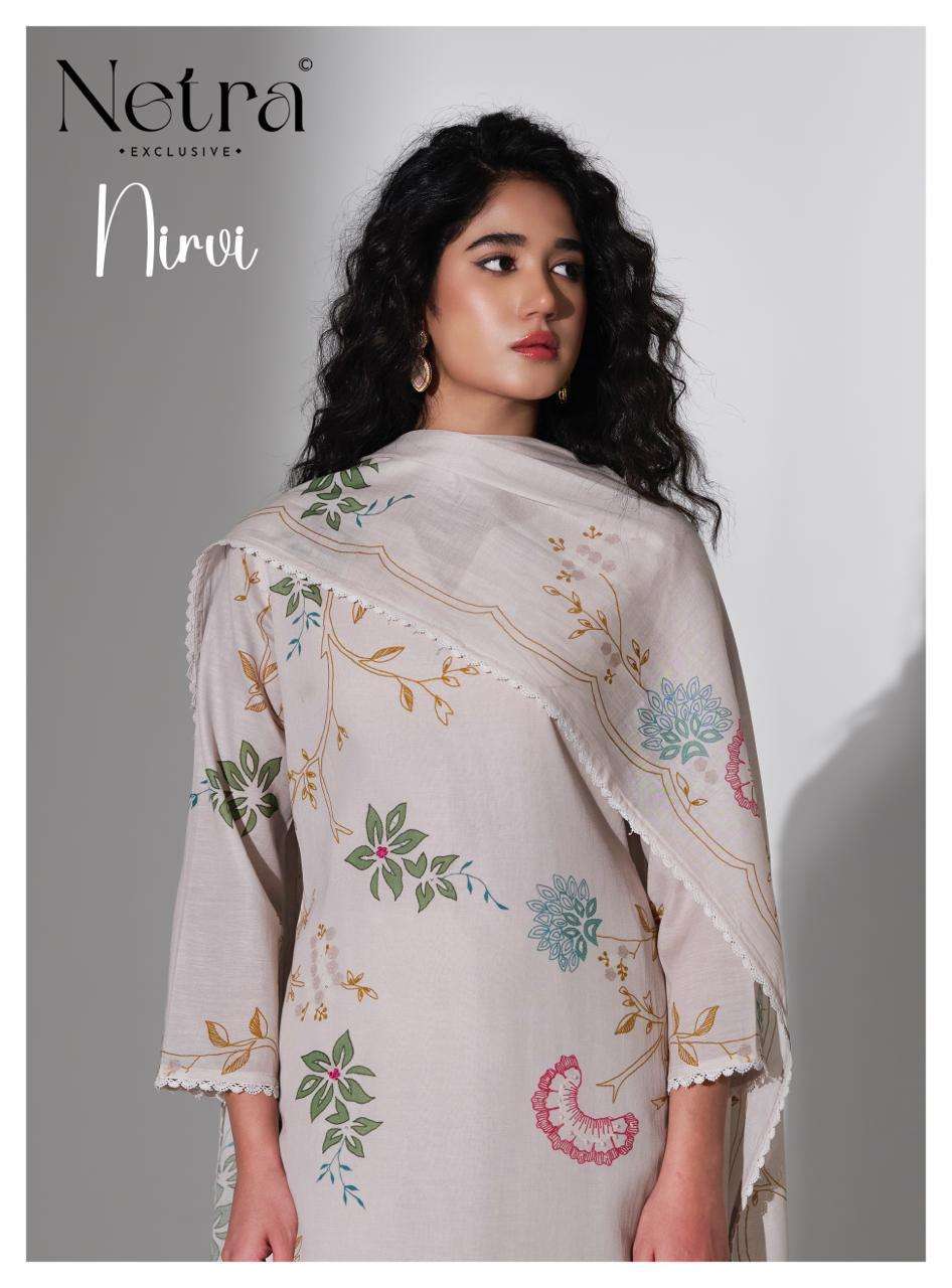 NETRA NIRVI MAL CHANDERI DIGITAL PRINT WITH HAND WORK SALER KAMEEZ BEST RATE 2026