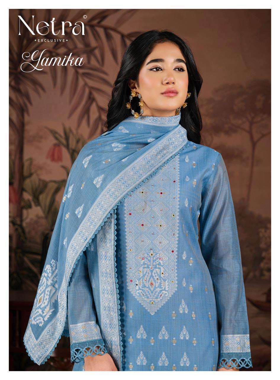 NETRA YAMIKA JAMDANI WEAVING WITH HANDWORK SALWER KAMEEZ BEST RATE 2026