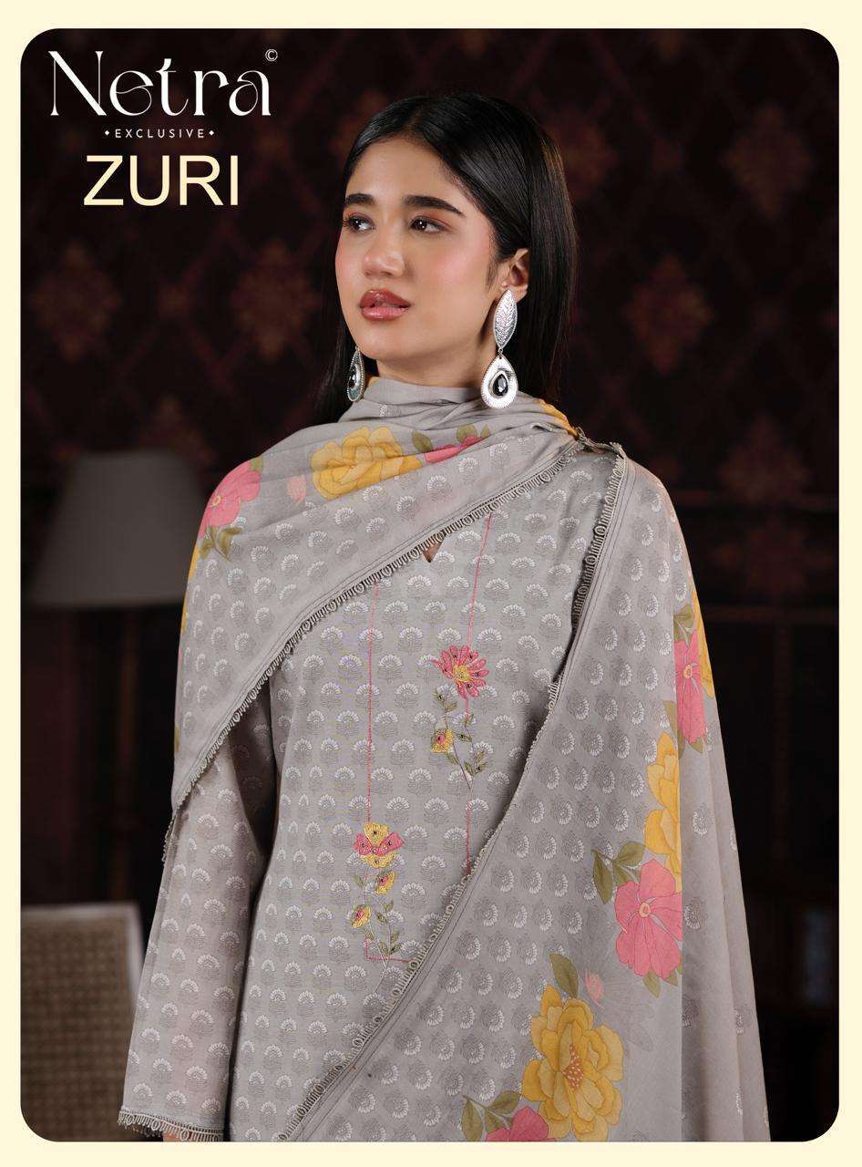 NETRA ZURI PURE BANARASI DESIGNER LADIES SUIT WHOLESALER 2026