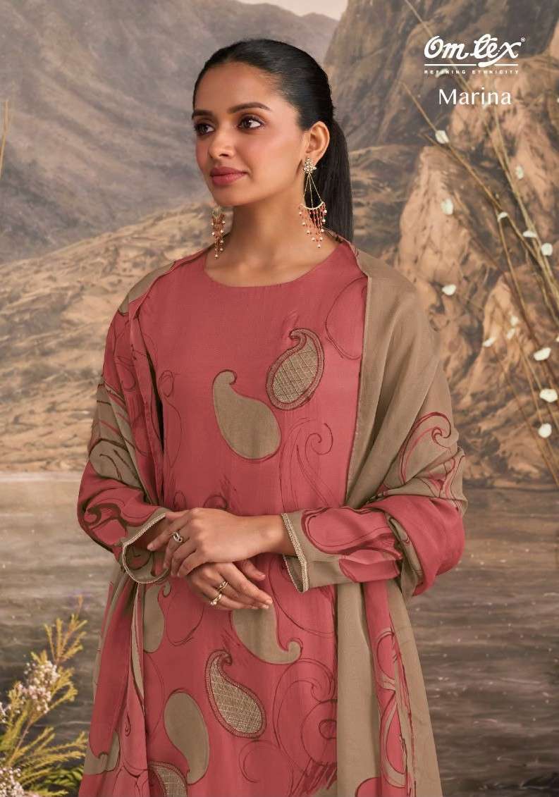 OMTEX MARINA 15611 ORGANZA SALWER KAMEEZ BEST RATE WHOLESALE 