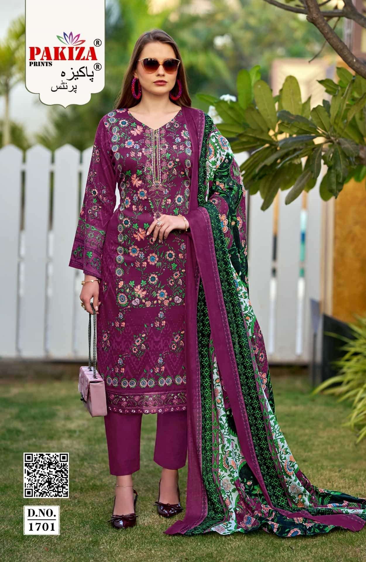 PAKIZA PRINTS FARMAISH VOL 17 JAM SATIN KASHMIR SUIT WHOLESALER BEST RATE 