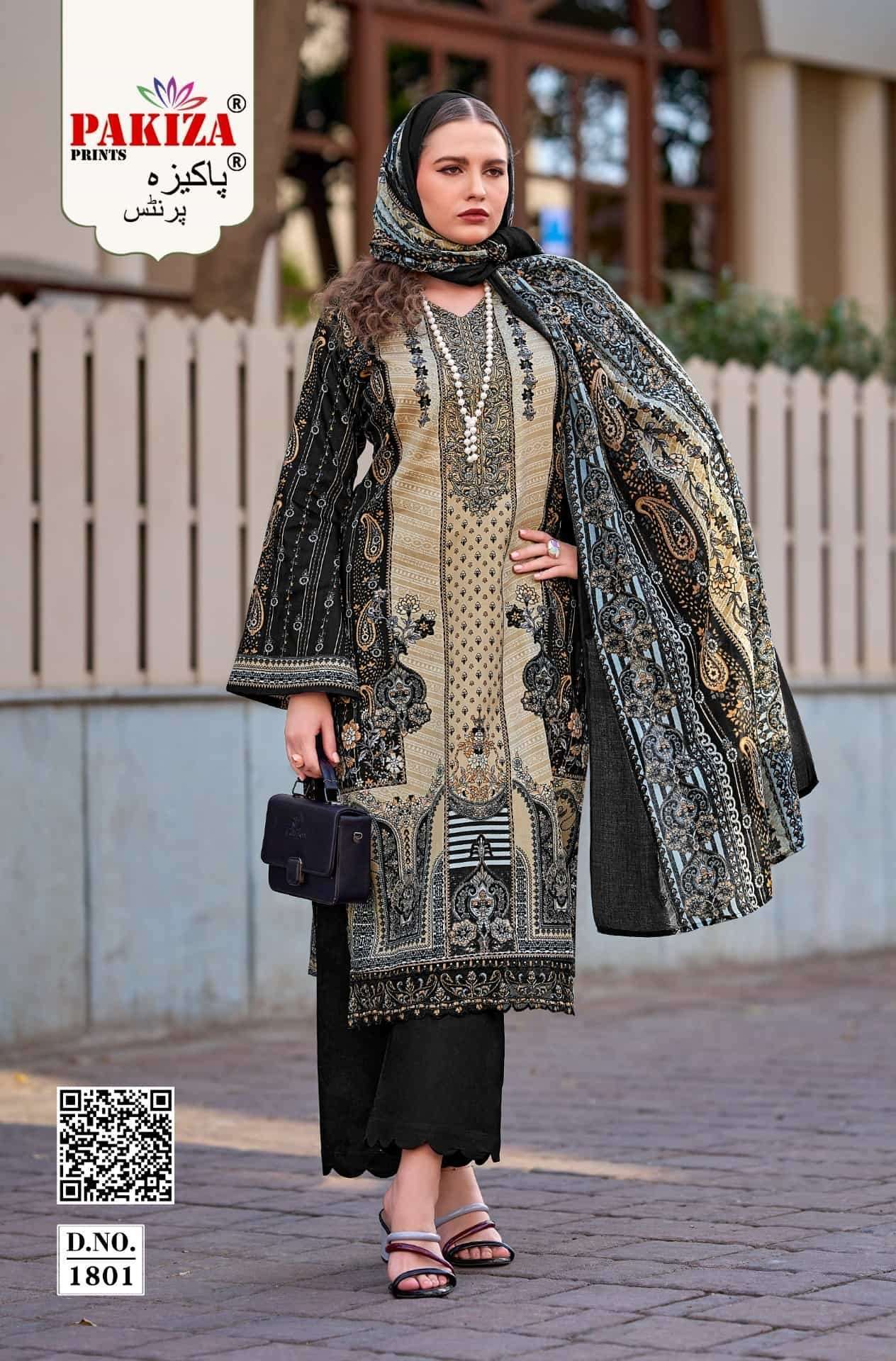 PAKIZA PRINTS FARMAISH VOL 18 JAM SATIN KASHMIR SUIT WHOLESALER BEST RATE 