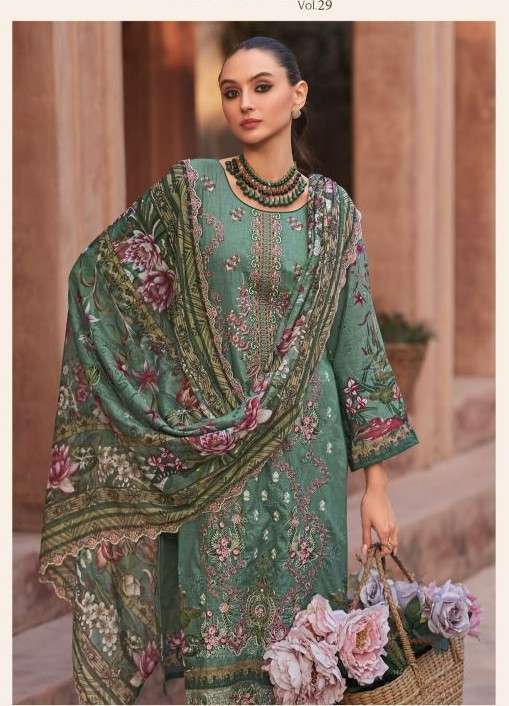 PAKIZA PRINTS REHMAT VOL 29 LAWN WITH KASHMIRI WORK SALWER KAMEEZ SUIT WHOLESALER 2026