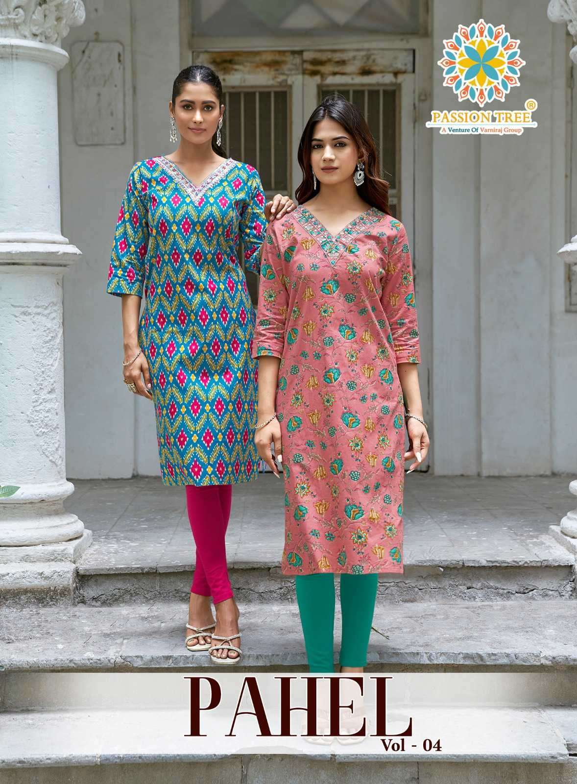 PASSION TREE PAHEL VOL 4 COTTON PRINT EMBROIDERY KURTI WHOLESALER BEST RATE 2026