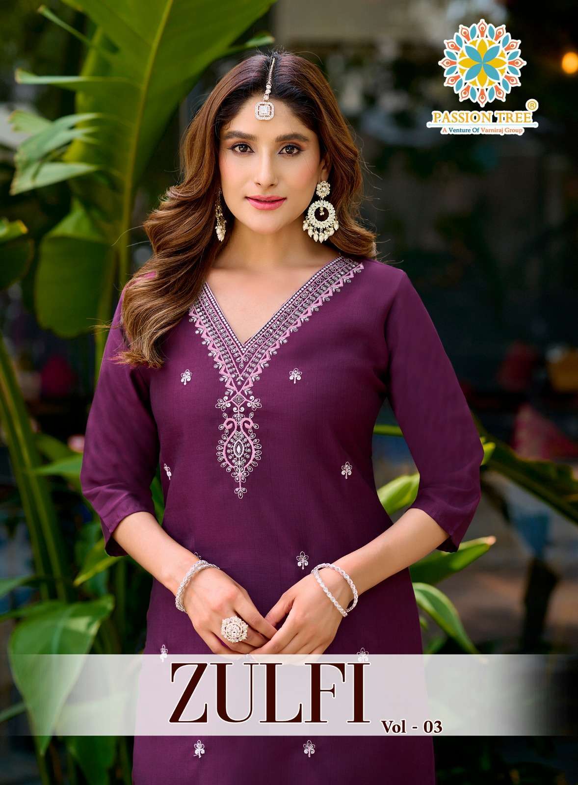 PASSION TREE ZULFI VOL 3 PRINTED DESIGNER KURTI WHOLESALE PRICE 