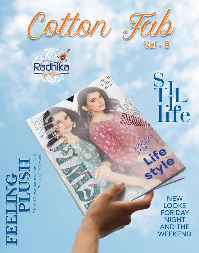 RADHIKA LIFESTYLE COTTON FAB VOL 8 READYMADE 3 PCS WHOLESALER 