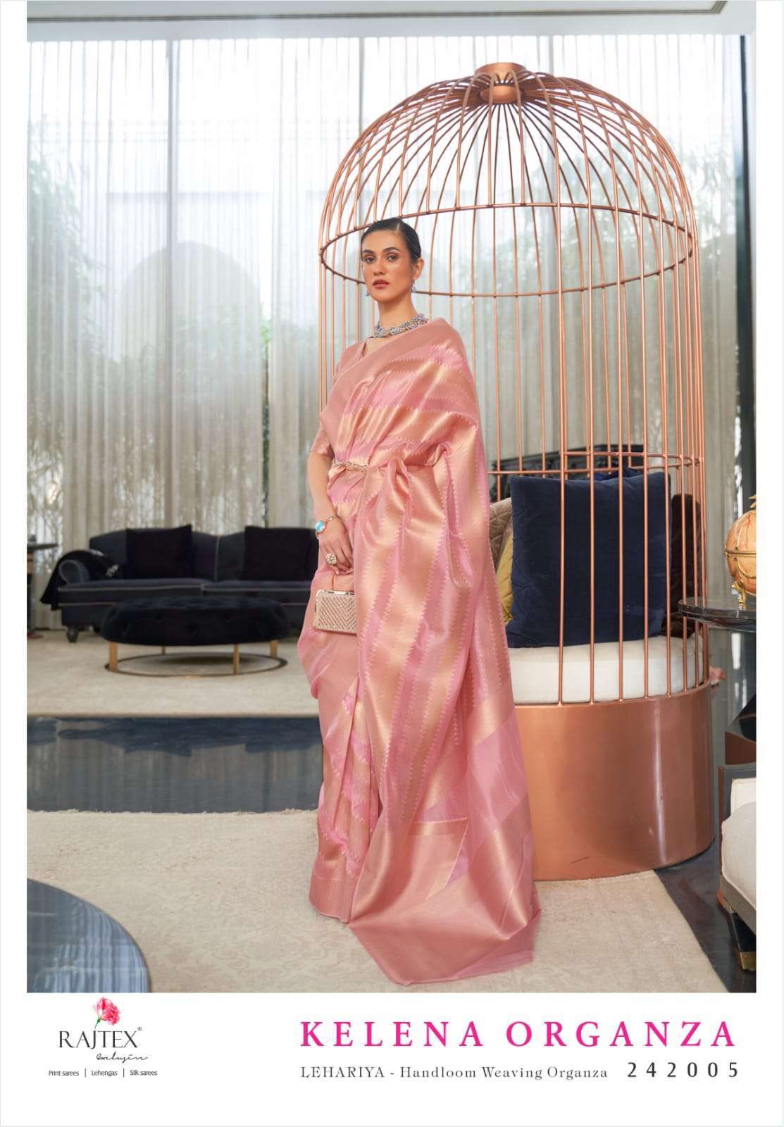 RAJTEX KALENA ORGANZA LEHARIYA MODAL SAREE COLLECTION SUPPLIER 2026
