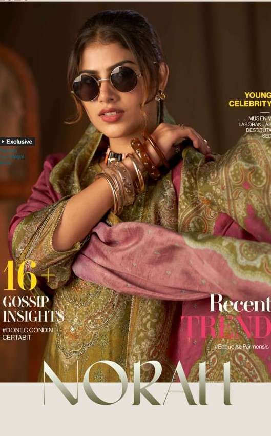 RANGOON NORAH MUSLIN DIGITAL PRINT HAND EMBROIDERY 3 PCS SET WHOLESALER BEST RATE 