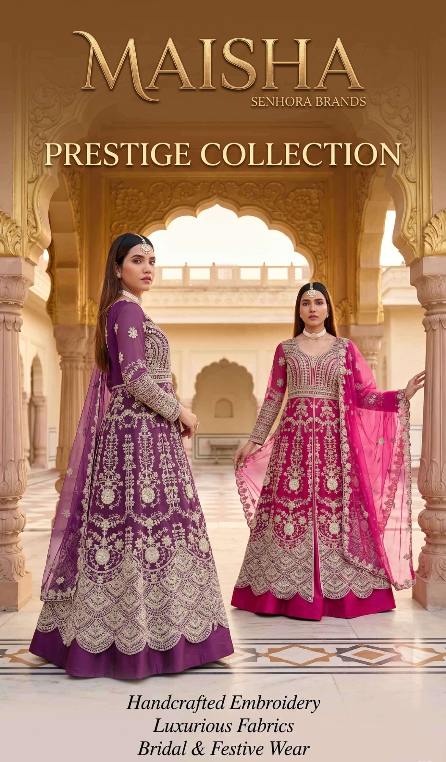 SENHORA MAISHA DESIGNER INDO WESTERN DRESS CATALOG WHOLESALE PRICE SUPPLIER 