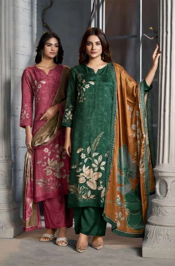 SHIDDAT BLUEBELL 1009 DIGITAL PRINTED MUSLIN LADIES SUIT WHOLESALER BEST RATE 