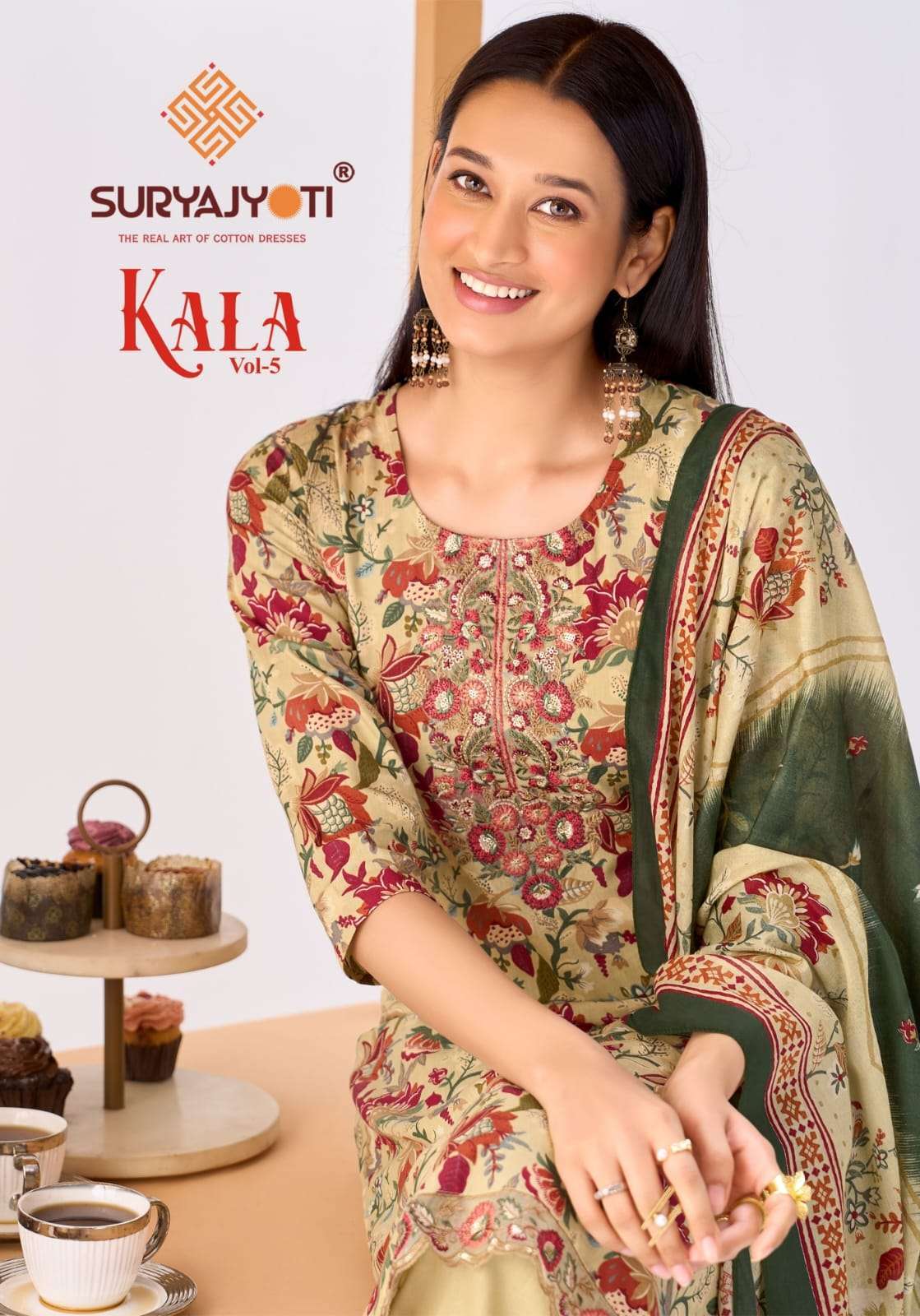 SURYAJYOTI KALA VOL 5 COTTON PRINTED READYMADE SUIT WHOLESALER