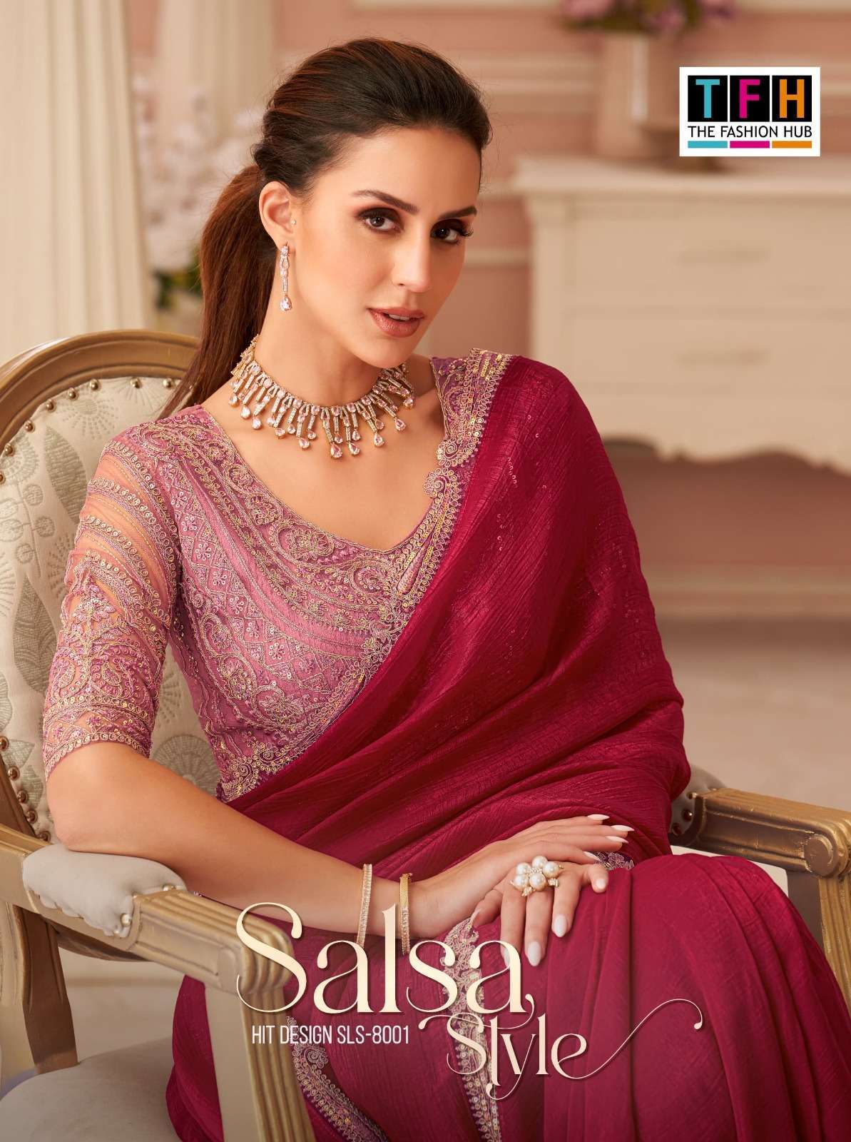 TFH SALSA STYLE HITS SLS 8001 COLORS SAREE WHOLESALER BEST RATE 2026