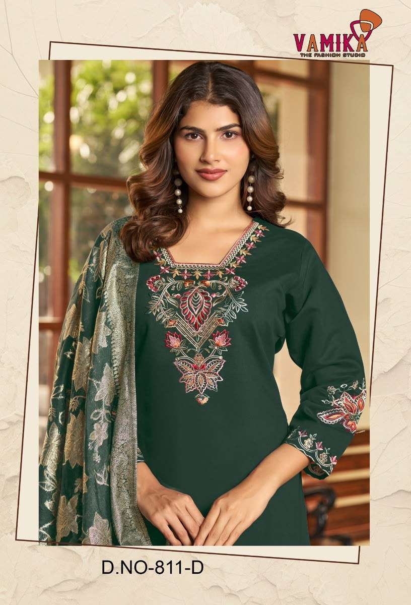 VAMIKA AISHA VISCOSE VERTICAN HANDWORK SALWER KAMEEZ BEST RATE 