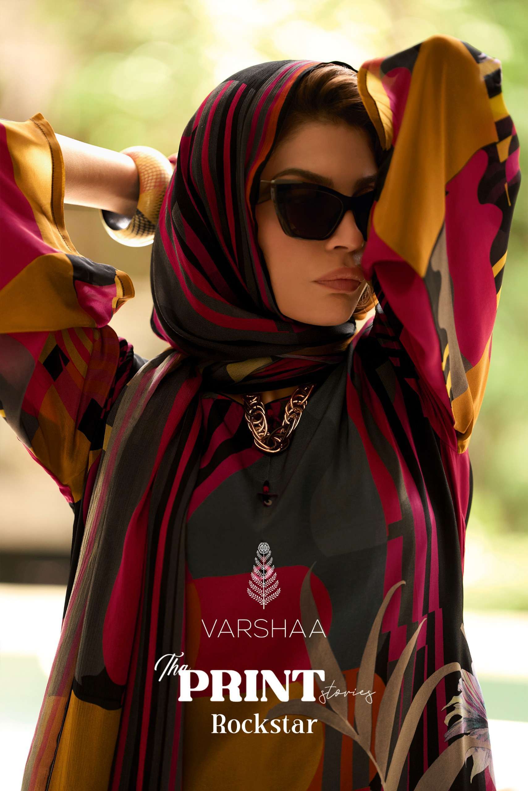VARSHA FASHION THE PRINT STORIES ROCKSTAR PRINTED SILK SUIT CATALOG WHOLESALER 