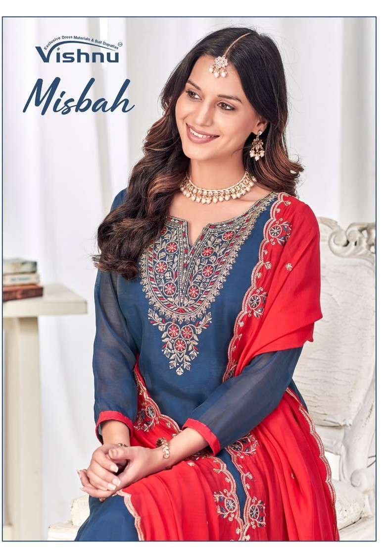 VISHNU MISBAH MAL CHANDERI EMBROIDERED SALWER KAMEEZ BEST RATE DEALER 2026