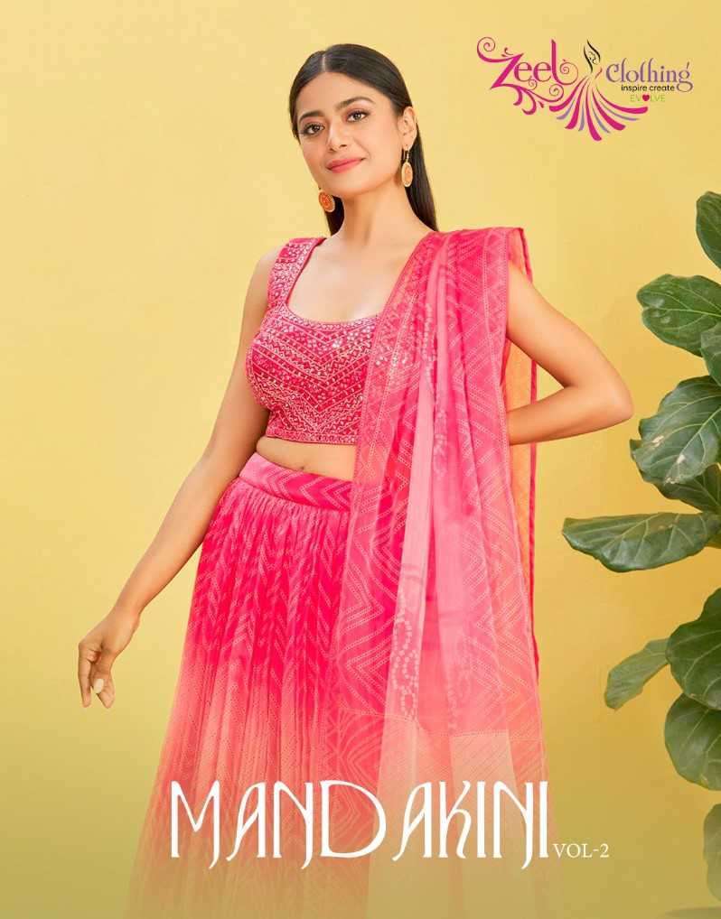 ZEEL MANDAKINI VOL 2 DESIGNER PARTYWEAR LEHNGA CHOLI EXPORTERS USA UK CANADA MAURITIUS OTHER COUNTRY ALSO