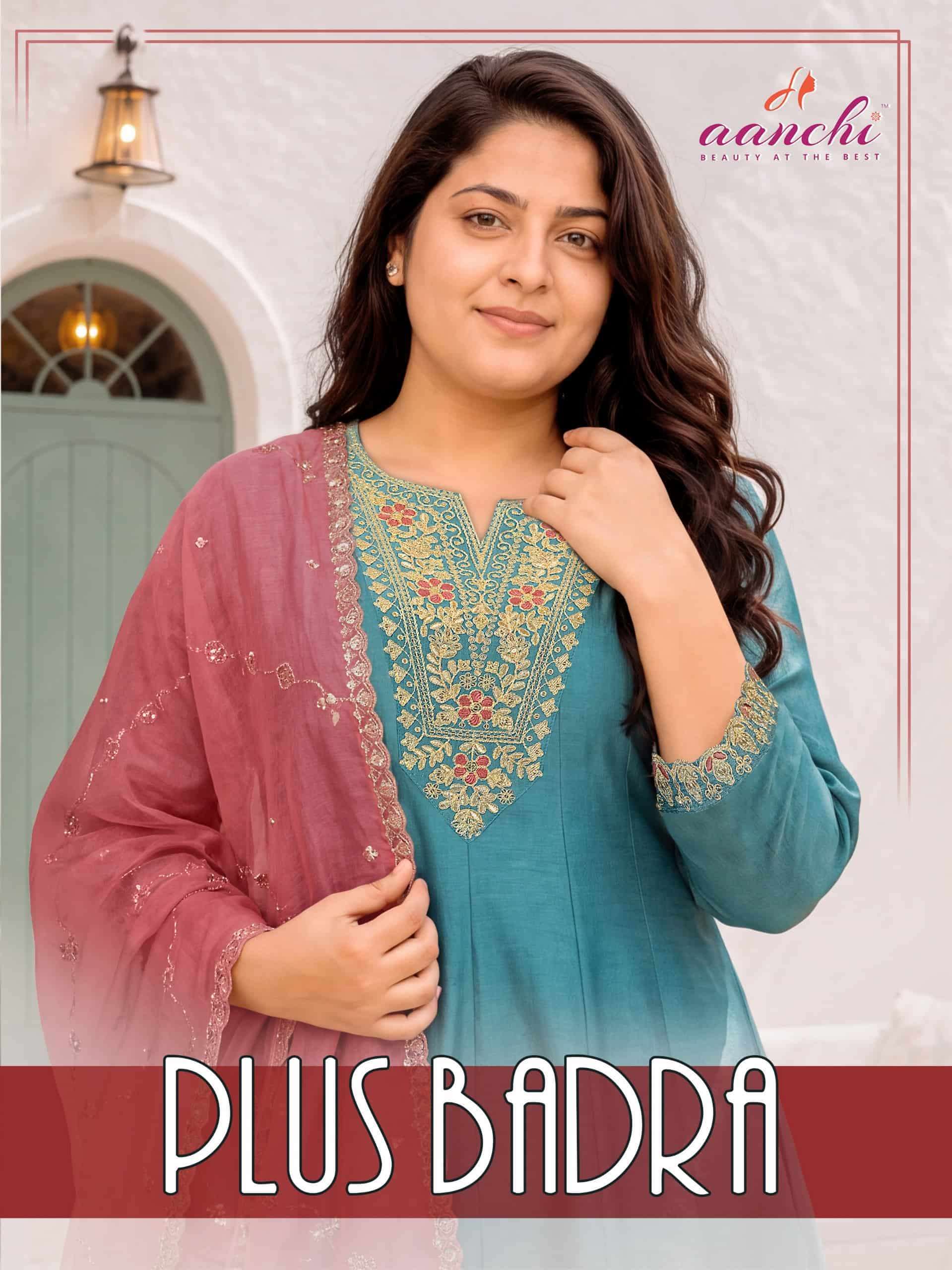 AANCHI PLUS BADRA READYMADE DESIGNER SUIT CATALOG EXPORTERS 2026
