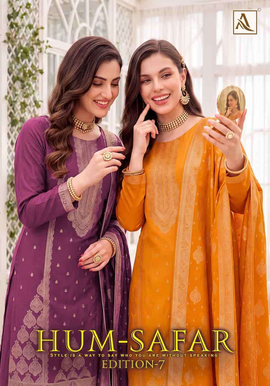 ALOK SUIT HUM SAFAR EDITION 7 PURE VISCOSE MUSLIN LADIES SUIT WHOLESALER 2026